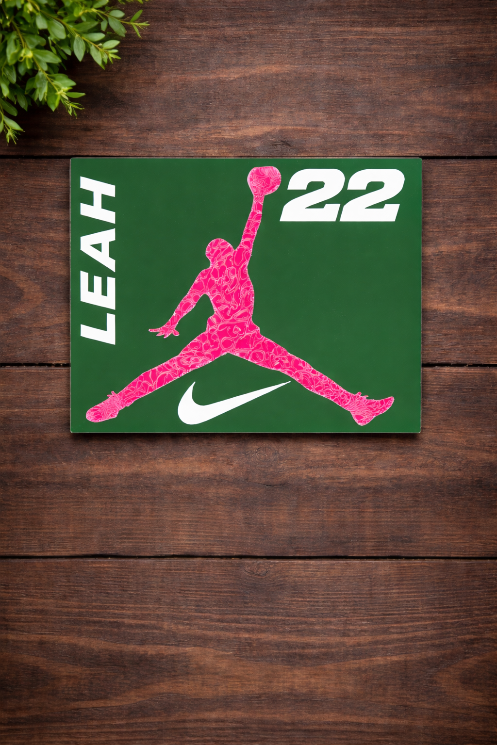 Custom Basketball School Locker Sign