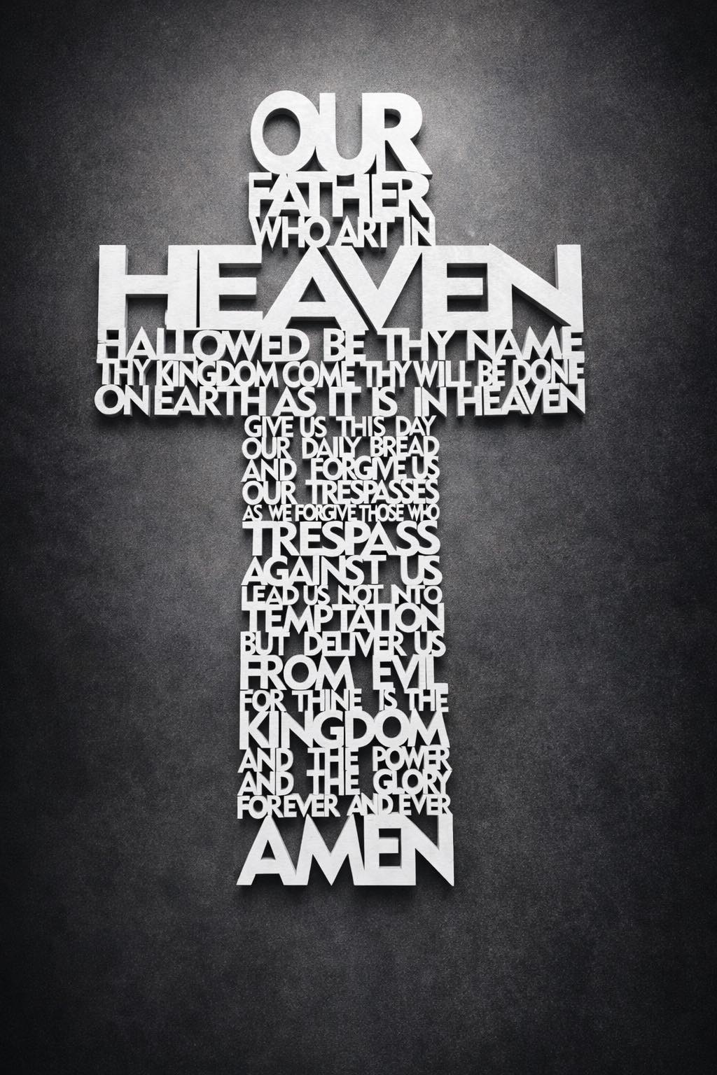 Our Father Prayer Sign