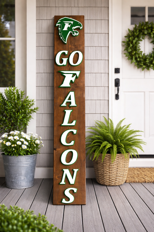 Freeland Falcon Tall Porch Sign