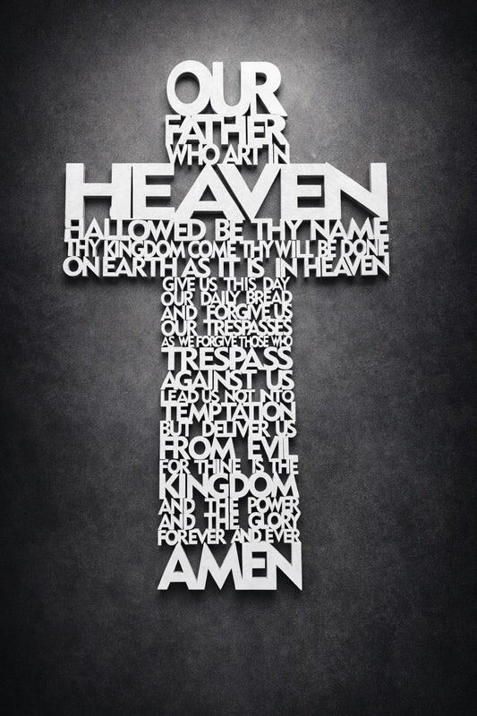 Our Father Prayer Sign
